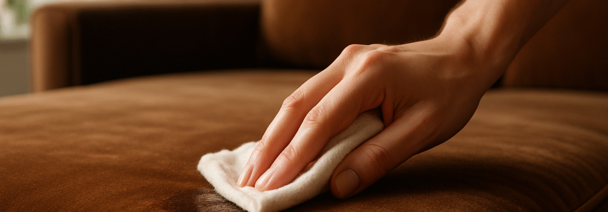 راهنمای کامل لکهزدایی و نگهداری پارچههای مبلی لوکس؛ مخمل، ابریشم، شانل و پارچههای حساس
